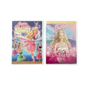 2 Vintage Barbie DVD Movie 12 Dancing Princesses 2006 Nutcracker 2001 Cartoon